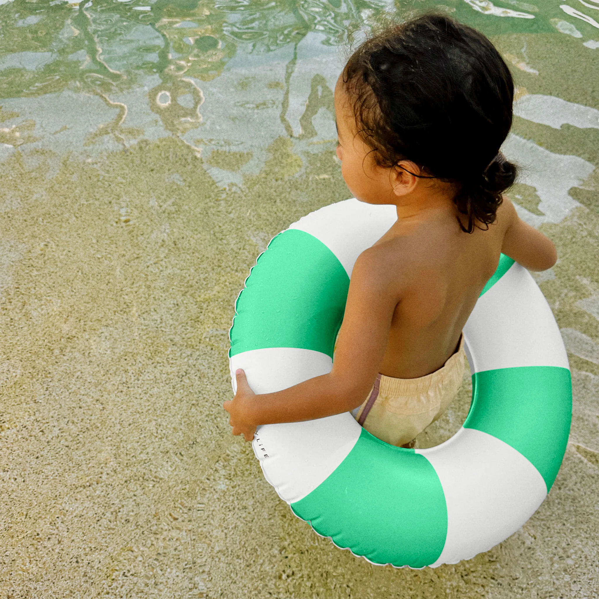 Mini Tube Pool Ring - Pool Party Green Stripe - Image 3