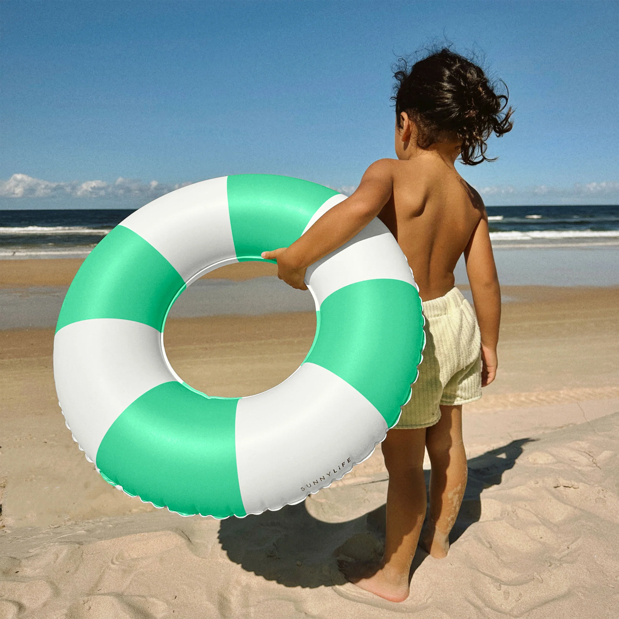 Mini Tube Pool Ring - Pool Party Green Stripe - Image 4