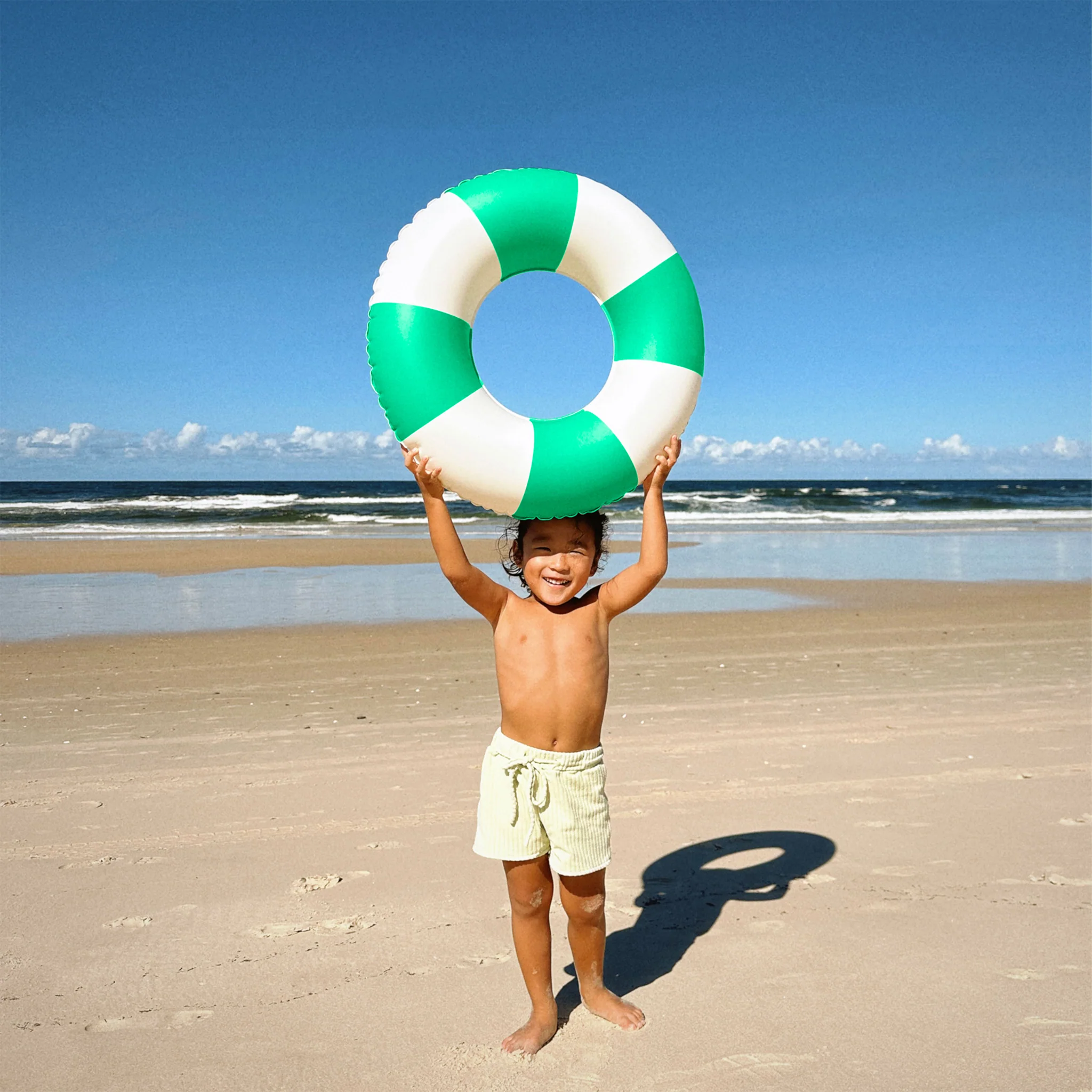 Mini Tube Pool Ring - Pool Party Green Stripe - Image 5