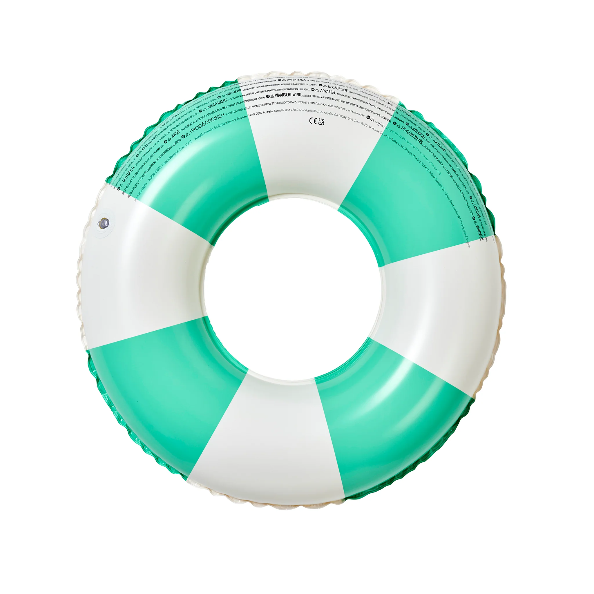 Mini Tube Pool Ring - Pool Party Green Stripe - Image 6