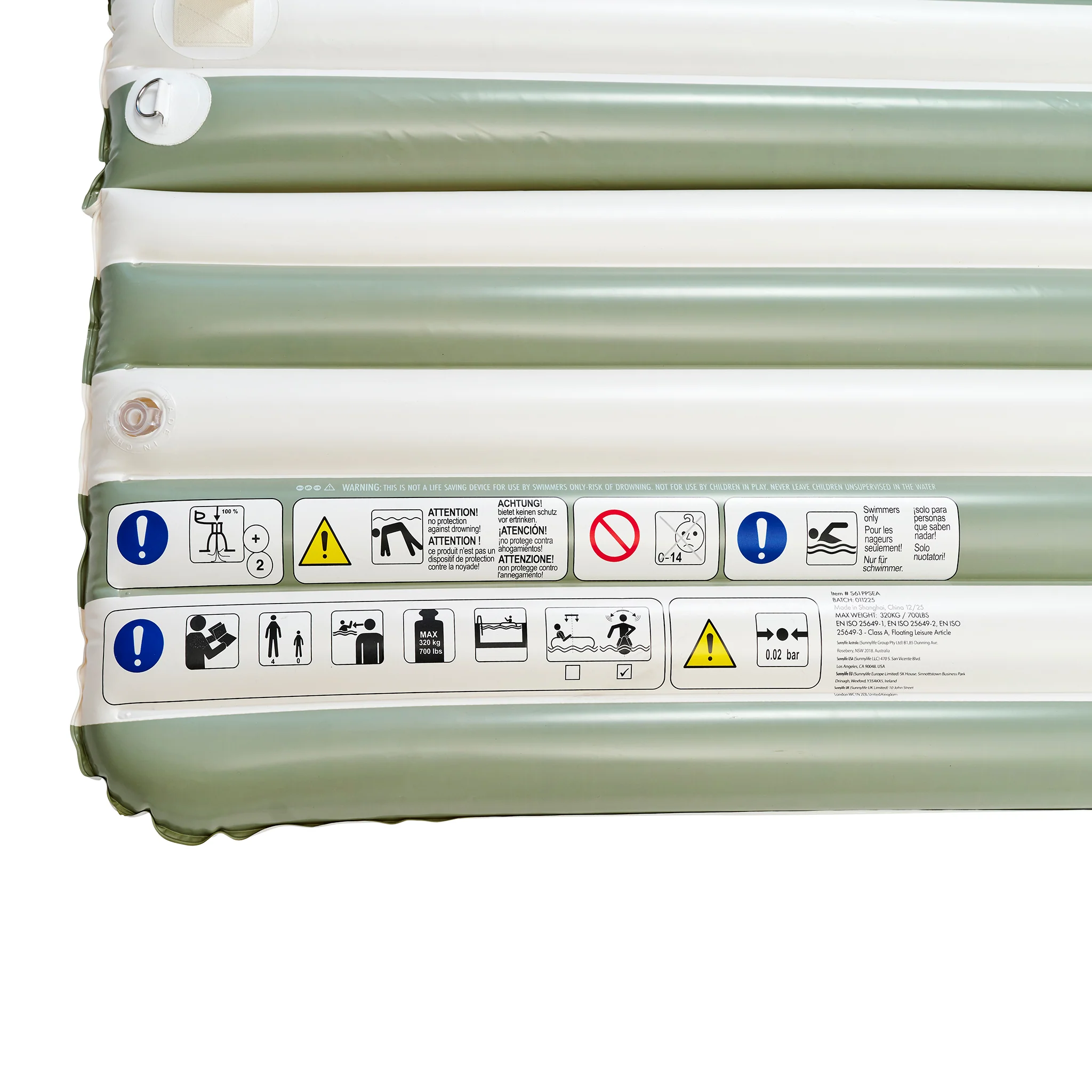 Party Pad Float - Seagrass Sage Stripe - Image 7