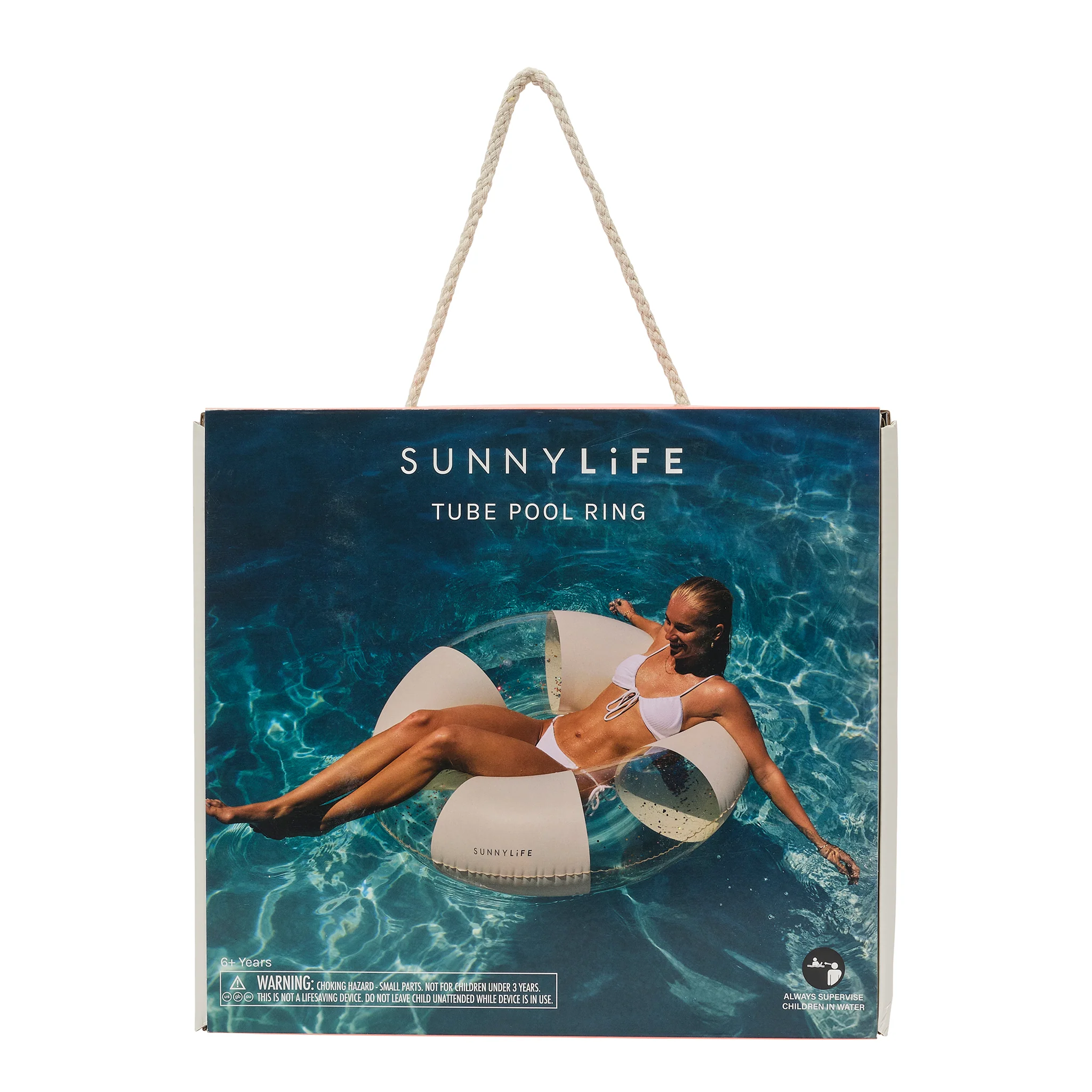 Tube Pool Ring - Cotton Candy Stripe - Image 6