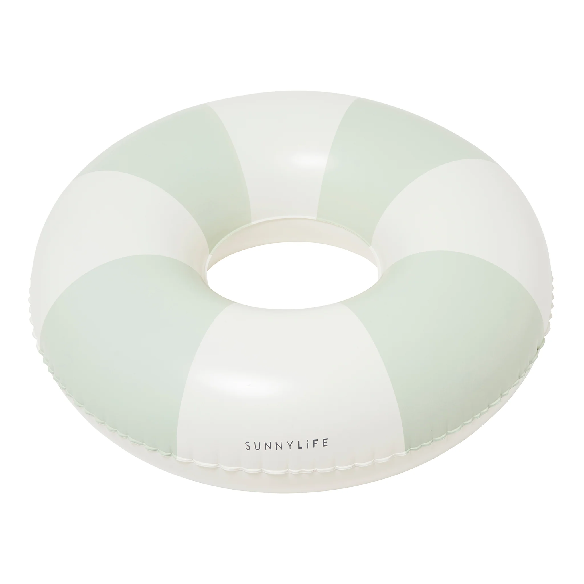 Tube Pool Ring - The Vacay Soft Olive Stripe - Image 5