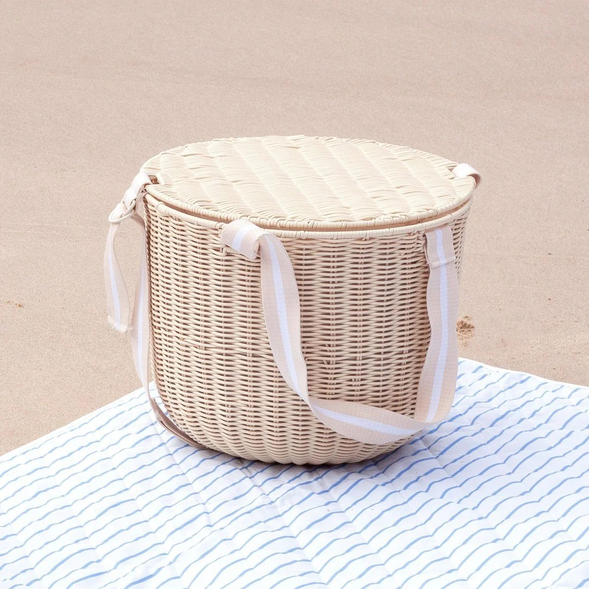 Round Picnic Cooler Basket - Image 5