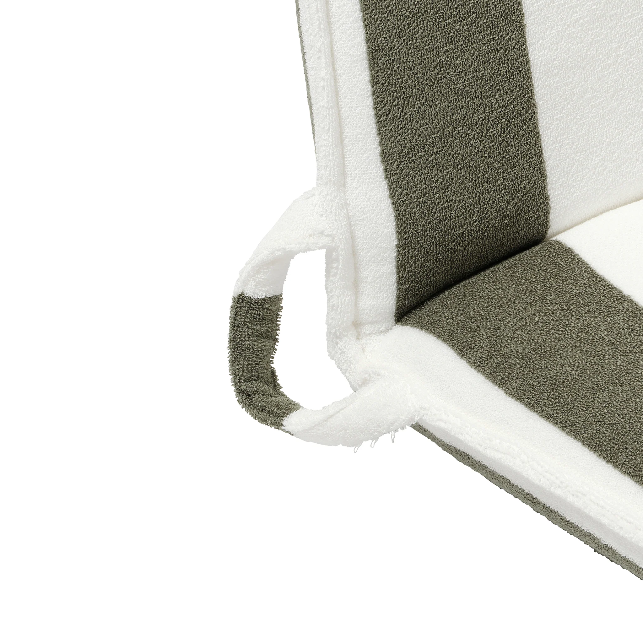 Terry Travel Lounger - The Vacay Olive Stripe - Image 10