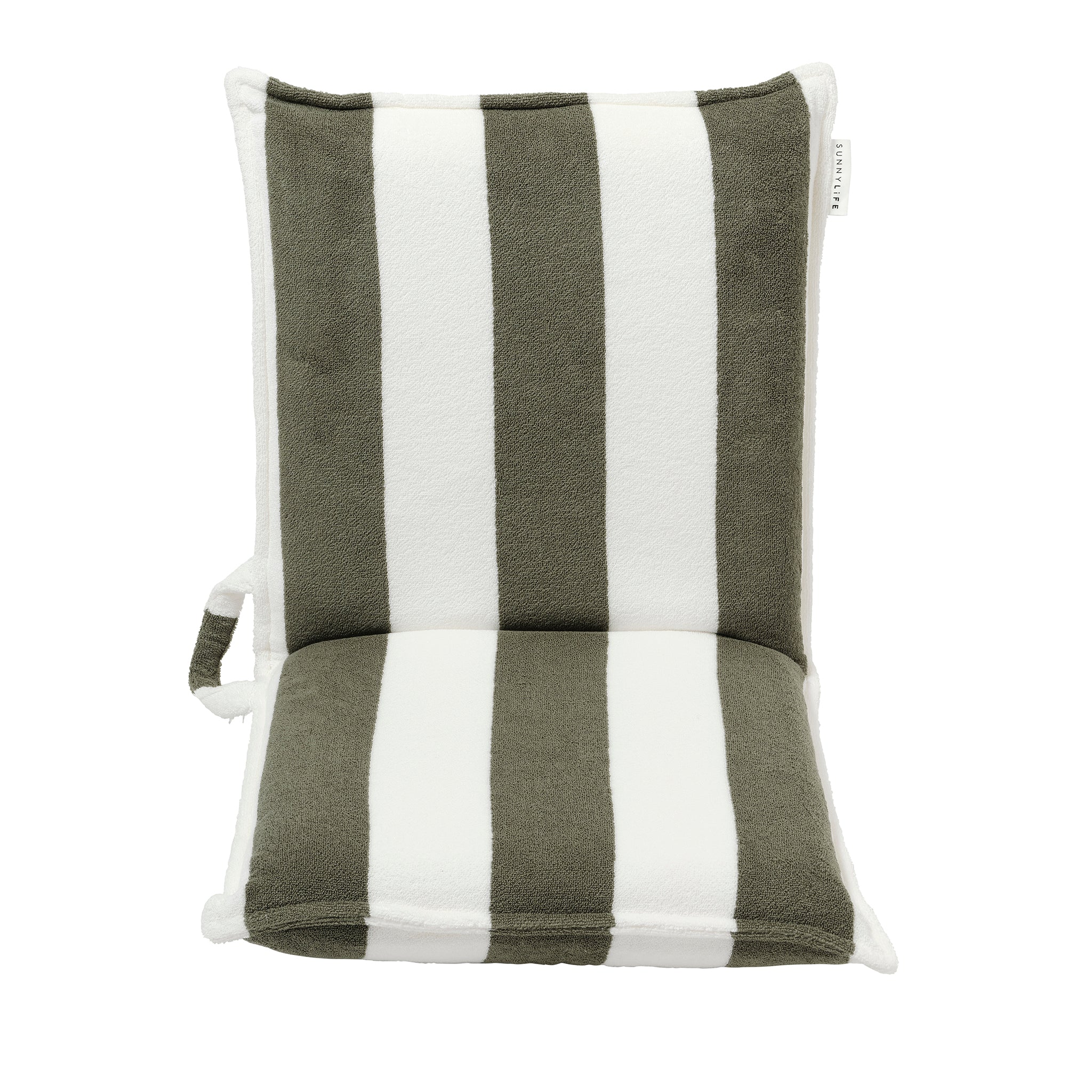 Terry Travel Lounger - The Vacay Olive Stripe - Image 7